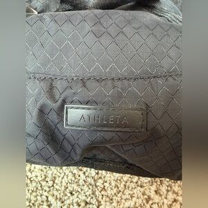 Athleta Charcoal Diamond-Patterned Bag